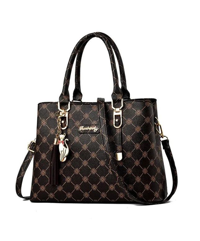 Moteriška rankinė FKTSR su gėlių raštu, kutais ir nuimamu dirželiu, elegantiška peties krepšys, vasaros paplūdimio tote su užtrauktuku