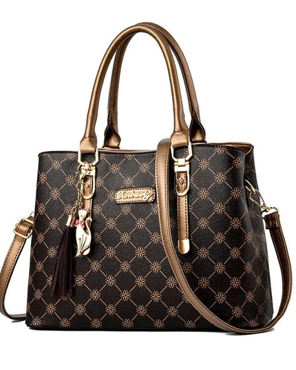 Moteriška rankinė FKTSR su gėlių raštu, kutais ir nuimamu dirželiu, elegantiška peties krepšys, vasaros paplūdimio tote su užtrauktuku