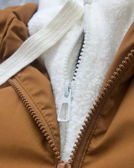 Moteriška žieminė striukė su pašiltinimu ir gobtuvu – stilinga šilta striukė rudeniui ir žiemai