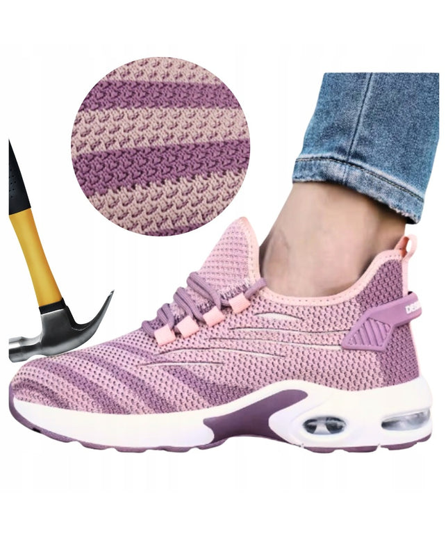 Moteriški darbo batai su kompozitine apsauga | Lengvi, kvėpuojantys, neslystantys S1 pusbačiai darbui ir kasdienai