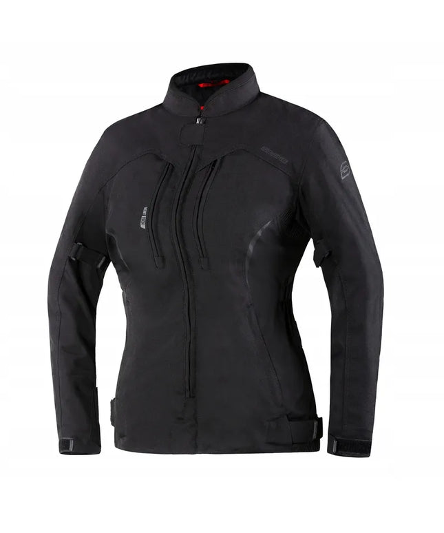 Motociklinė tekstilinė striukė Ozone Delta IV Lady Black, moteriška