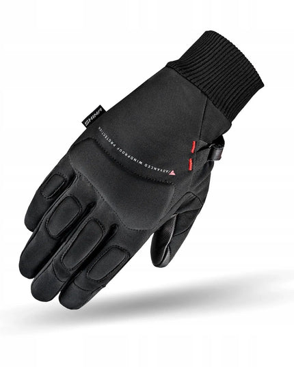Motociklinės pirštinės moterims Shima Oslo Wind Lady Black, miesto stiliaus