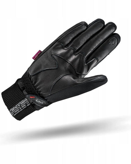 Motociklinės pirštinės moterims Shima Oslo Wind Lady Black, miesto stiliaus