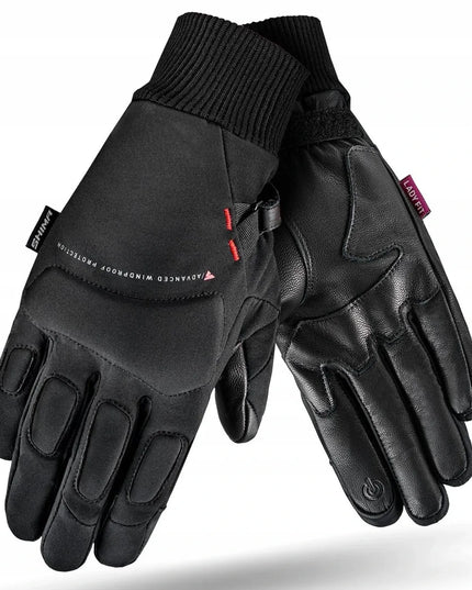 Motociklinės pirštinės moterims SHIMA OSLO WIND LADY BLACK