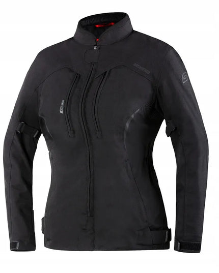 Motociklininkėms skirta tekstilinė striukė Ozone Delta IV Lady Black
