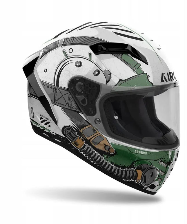 Motociklininko šalmas Airoh Connor Alligator Gloss XL