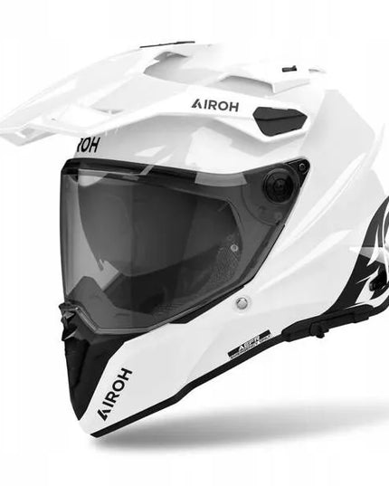 Motociklininko šalmas Cross Enduro Airoh Commander 2 Color White Gloss