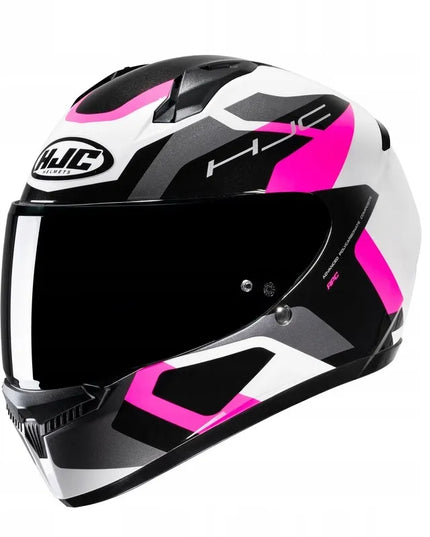 Motociklininko šalmas HJC C10 Tins White/Pink