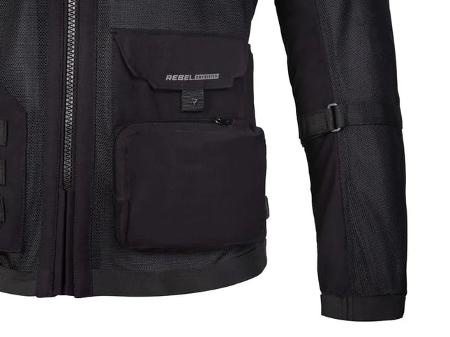 Motociklininko striukė Rebelhorn Brutale Black XXL DOVANAI