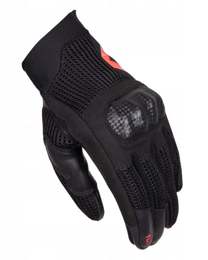 Motociklinio pirštinės Rebelhorn GAP III Lady BLACK/FLUO RED