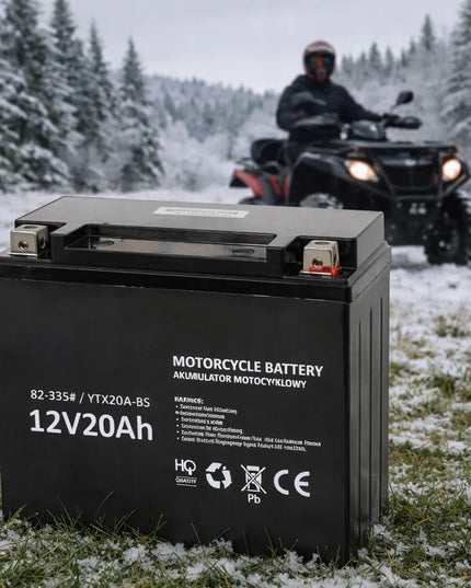 Motociklo akumuliatorius 12V 20Ah techninės priežiūros nereikalaujantis motoroleriui keturračiui motociklui ATV