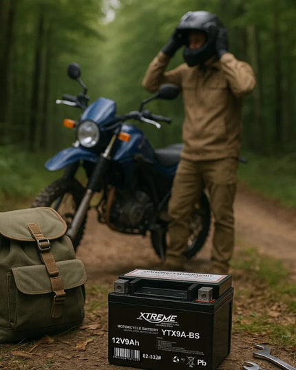 Motociklo akumuliatorius Blow 12V 9Ah, be priežiūros, skirtas motociklams ir motoroleriams