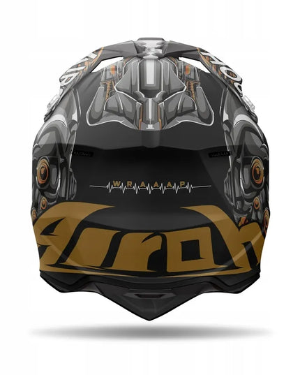 Motociklo šalmas Airoh Wraaap Cyborg Matt L