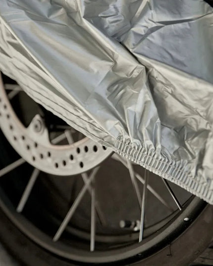 Motociklo uždangalas Rebelhorn Cover 2 su vieta bagažinei black silver M