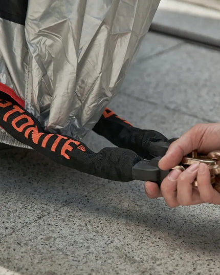 Motociklo uždangalas Rebelhorn Cover 2 su vieta bagažinei black silver M