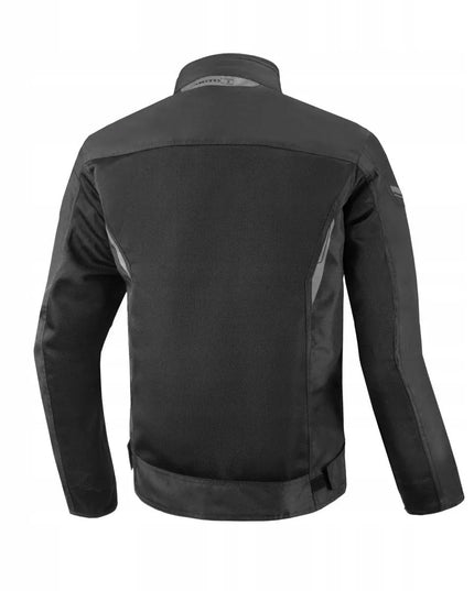 MOTOID MESH II BLACK vyriška tekstilinė motociklininko striukė