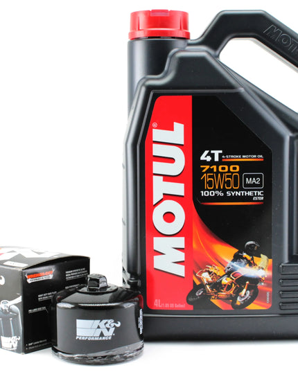 MOTUL 7100 15W50 4L sintetinė alyva + K&N tepalo filtras