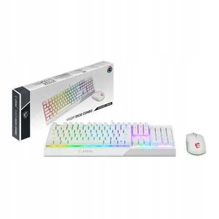 MSI Vigor GK30 COMBO WHITE laidinės klaviatūros ir pelės rinkinys