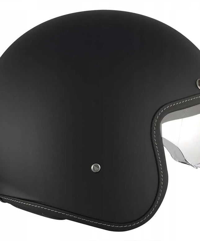 MT HELMETS LE MANS 2 SV S JET BLACK MATT atviras motociklininko šalmas