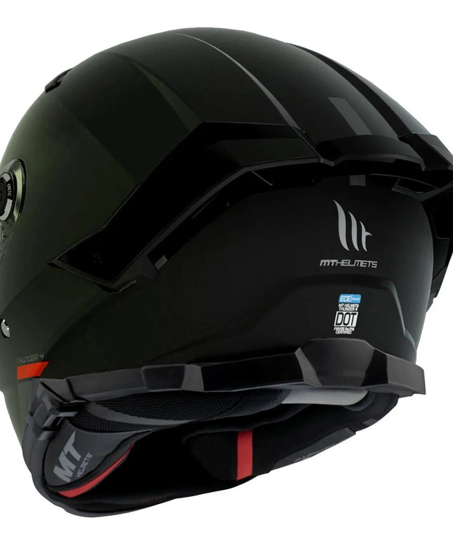MT THUNDER 4 SV SOLID BLACK MATT Motociklininko šalmas integralinis