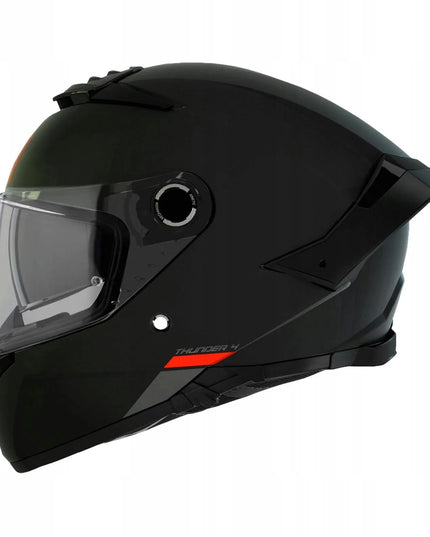MT THUNDER 4 SV SOLID BLACK MATT Motociklininko šalmas integralinis