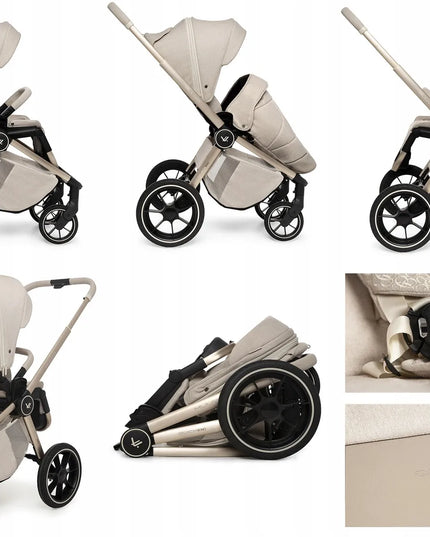 Muuvo Quick Boho - daugiafunkcis vaikiškas vežimėlis, 2 viename rinkinys | Beige