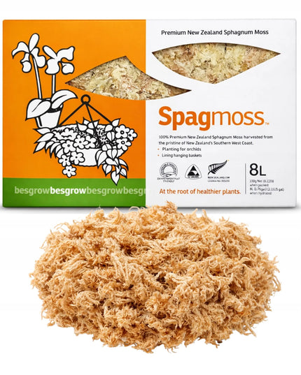 Natūralios Besgrow Sphagnum samanos, 100g 8L, Naujoji Zelandija