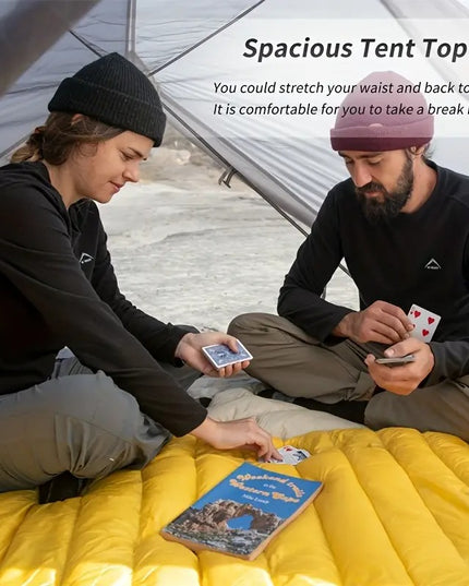 Naturehike Mongar 2 lengva turistinė palapinė 2 asmenims – aukštos kokybės, atspari vandeniui ir vėjui - Pilka