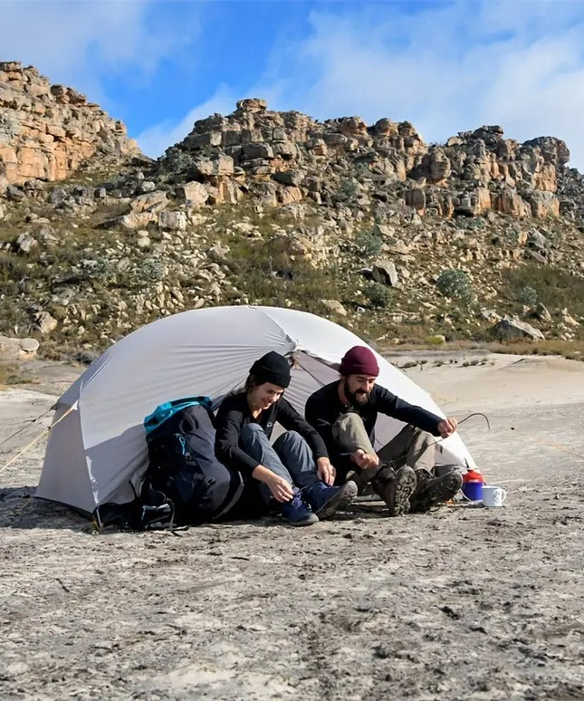 Naturehike Mongar 2 lengva turistinė palapinė 2 asmenims – aukštos kokybės, atspari vandeniui ir vėjui - Pilka