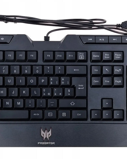 Nauja ACER PREDATOR USB klaviatūra ir pelė (itališka)