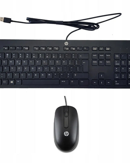 NAUJA HP klaviatūra ir pelė – laidinis USB komplektas biurui