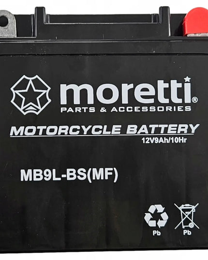 NAUJAS AKUMULIATORIUS 9AH MORETTI MB9 BS GELINIS AGM QUAD ATV Martinelli