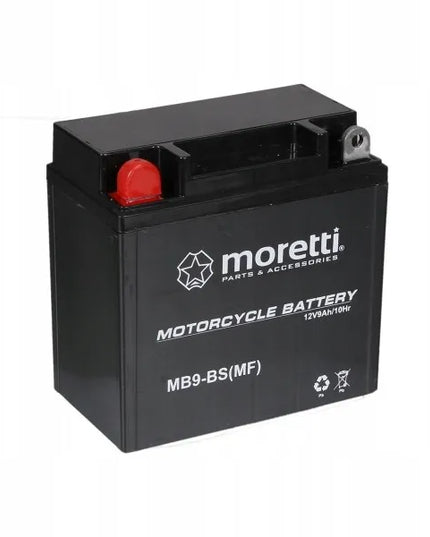 NAUJAS AKUMULIATORIUS 9AH MORETTI MB9 BS GELINIS AGM QUAD ATV Martinelli