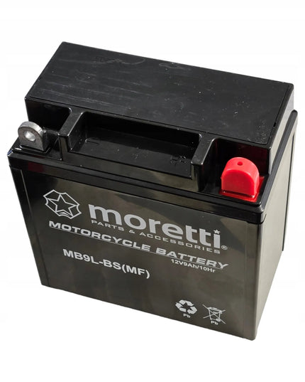 NAUJAS AKUMULIATORIUS 9AH MORETTI MB9 BS GELINIS AGM QUAD ATV Martinelli
