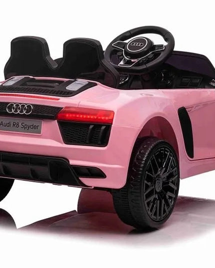 NAUJAUSIAS ORIGINALUS AUDI R8 SU LICENCIJA – MINKŠTA SĖDYNĖ IR MINKŠTI RATAI