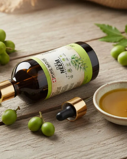Neem aliejus nerafinuotas natūralus šalto spaudimo 500ml 0,5L