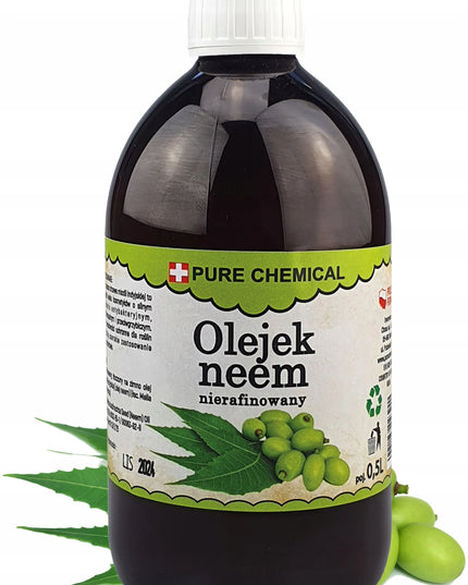 Neem aliejus nerafinuotas natūralus šalto spaudimo 500ml 0,5L