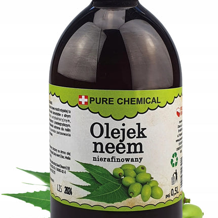 Neem aliejus nerafinuotas natūralus šalto spaudimo 500ml 0,5L