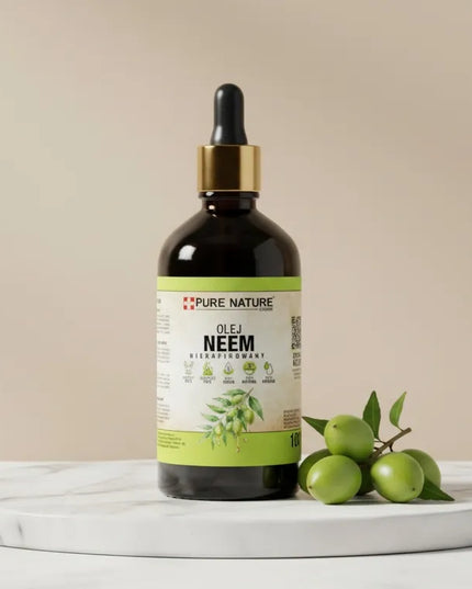 Neem aliejus nerafinuotas natūralus šalto spaudimo 500ml 0,5L