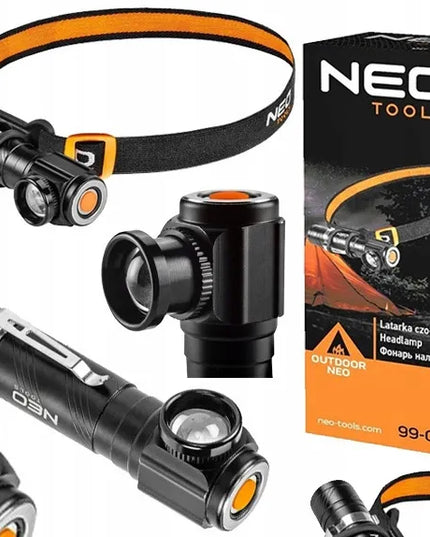 NEO įkraunamas LED priekinis žibintas su USB jungtimi