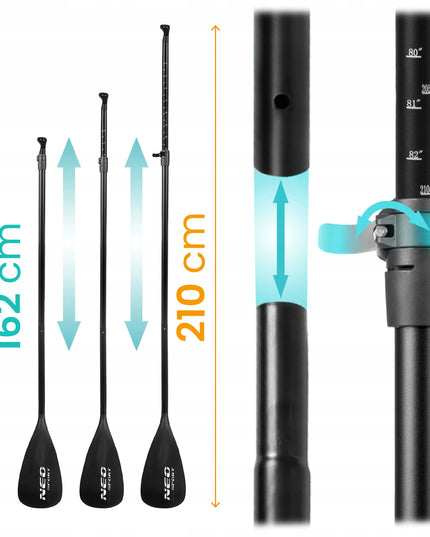 Neo-sport pripučiama SUP burlentė 320 cm su priedų rinkiniu