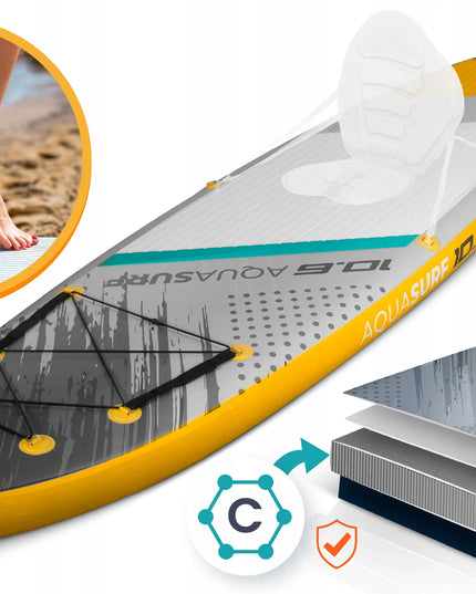 Neo-sport pripučiama SUP burlentė 320 cm su priedų rinkiniu