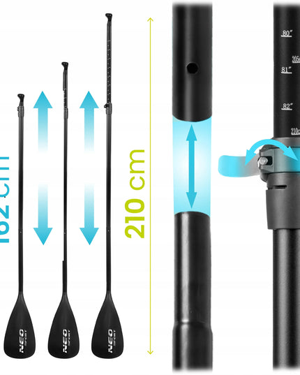 Neo-sport pripučiama SUP irklentė 320 cm su priedais