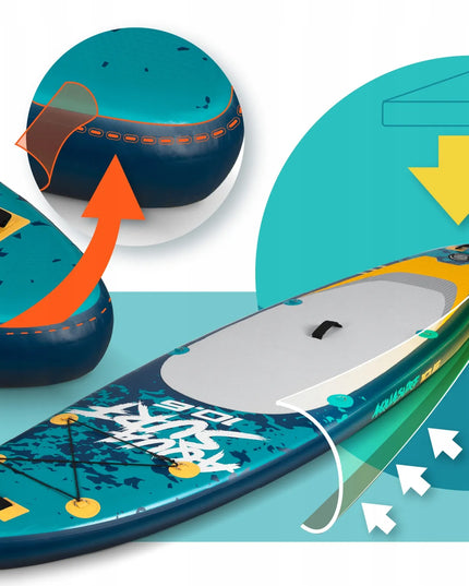 Neo-sport pripučiama SUP irklentė 320 cm su priedų rinkiniu