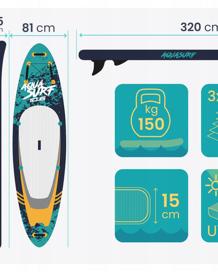 Neo-sport pustoma SUP lenta 320 cm su priedų rinkiniu