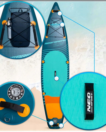 Neo-sport Reefbreak SUP lenta 350 x 81 x 15 cm pilnas komplektas
