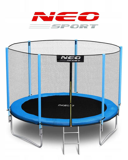 Neo-sport sodo batutas 183 cm (6 pėdų) su išoriniu tinklu ir kopėčiomis