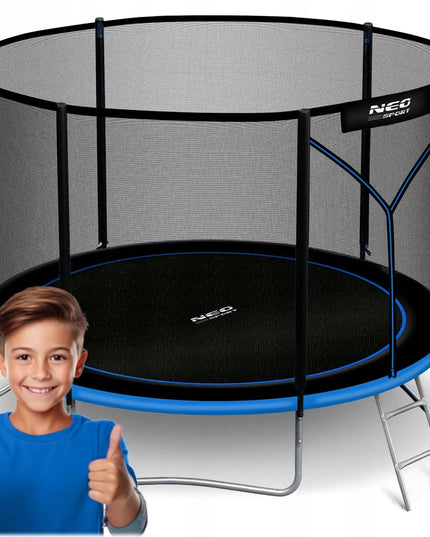 Neo-sport sodo batutas 6FT/183 cm su išoriniu tinklu ir kopėčiomis