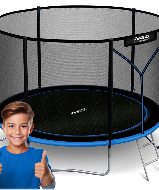 Neo-sport sodo batutas 6FT/183 cm su išoriniu tinklu ir kopėčiomis