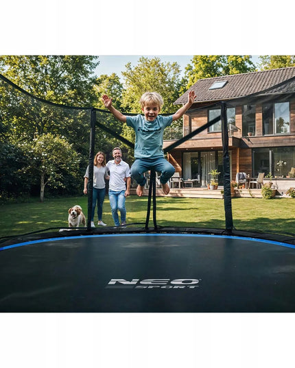 Neo-sport sodo batutas 6FT/183 cm su išoriniu tinklu ir kopėčiomis